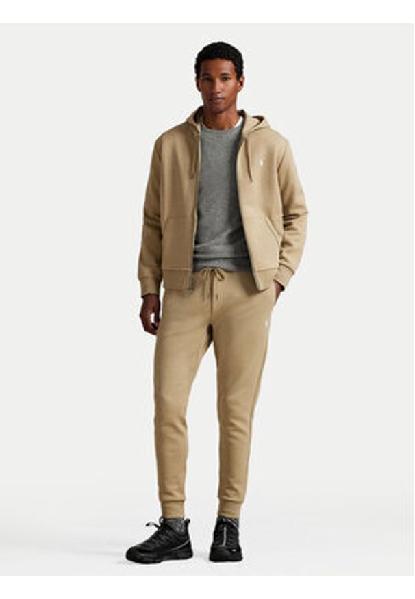 Polo Ralph Lauren Spodnie dresowe 710881518082 Beżowy Regular Fit. Kolor: beżowy. Materiał: syntetyk, bawełna