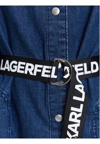 Karl Lagerfeld Jeans Sukienka jeansowa A3W13014 Niebieski Regular Fit. Kolor: niebieski. Materiał: bawełna