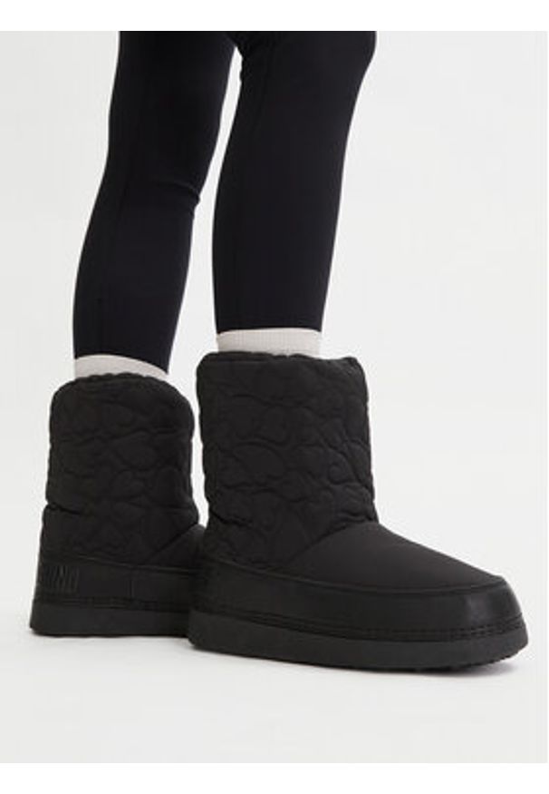 Love Moschino - LOVE MOSCHINO Śniegowce JA24202G1NISE00A Czarny. Kolor: czarny. Materiał: materiał