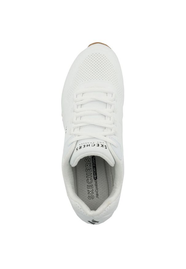 skechers - Buty sportowe Sneakersy damskie, Skechers Uno 2 - Air Around You. Zapięcie: sznurówki. Kolor: biały. Materiał: materiał, tkanina, syntetyk. Szerokość cholewki: normalna. Sport: turystyka piesza