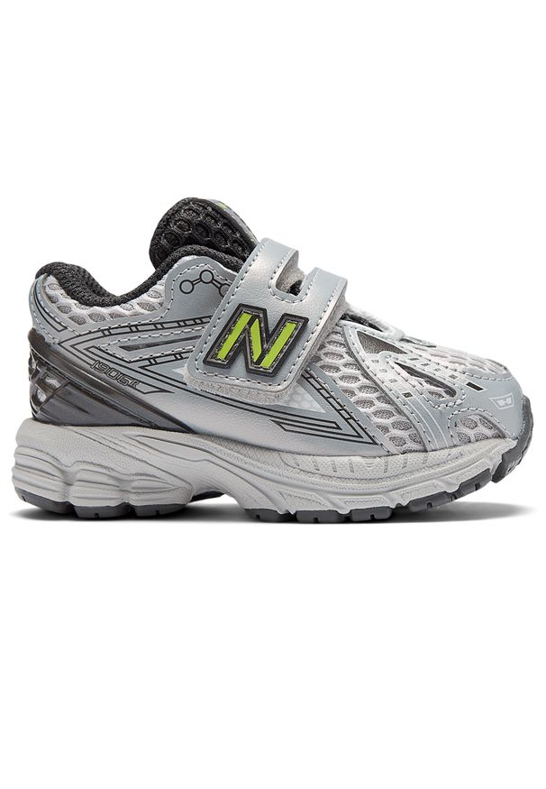 Buty niemowlęce New Balance I19062QR – szare. Kolor: szary. Materiał: guma, syntetyk, materiał. Szerokość cholewki: normalna