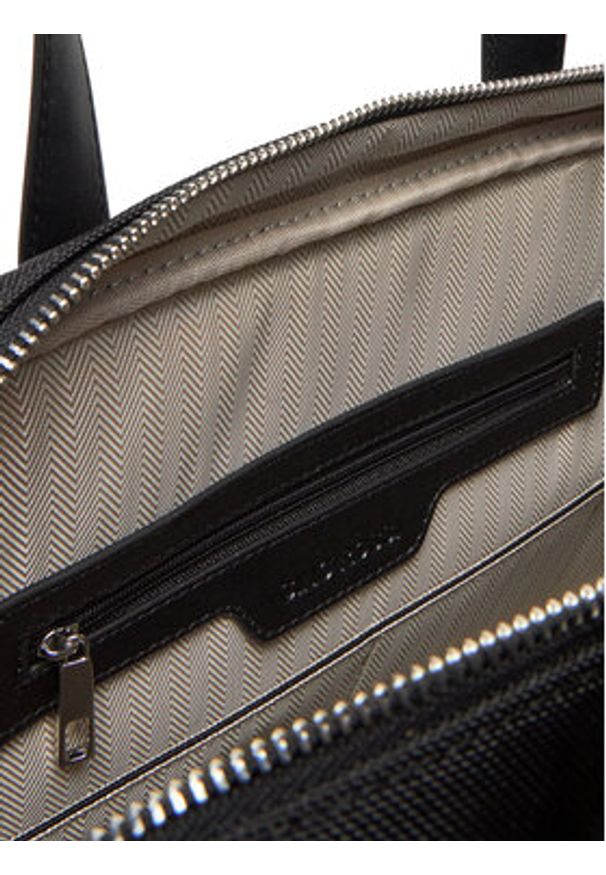 Gino Rossi Torba na laptopa 05A11192-1 Czarny. Kolor: czarny. Materiał: materiał