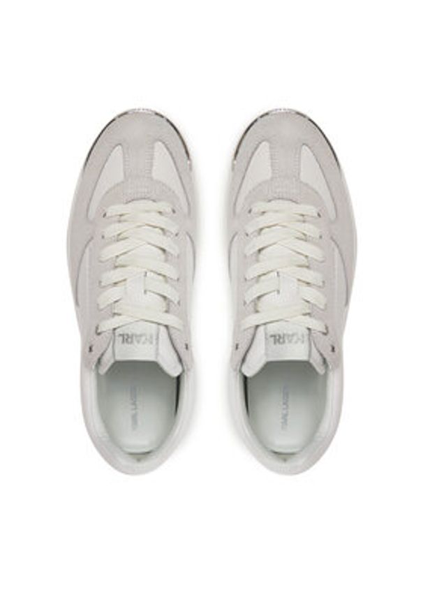Karl Lagerfeld - KARL LAGERFELD Sneakersy Kobo III KL65025 Biały. Kolor: biały. Materiał: skóra