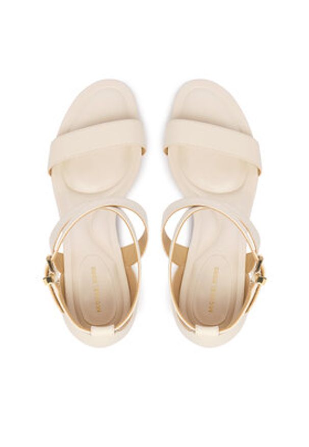 MICHAEL Michael Kors Sandały Alexa Block 40S6AXMS1L Écru. Kolor: kremowy. Materiał: skóra