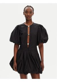 Pinko - PINKO Sukienka koktajlowa Oliver 105212 A2LD Czarny Regular Fit. Kolor: czarny. Materiał: bawełna. Styl: wizytowy #1