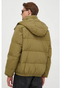 United Colors of Benetton kurtka puchowa męska kolor zielony zimowa. Okazja: na co dzień. Kolor: zielony. Materiał: puch. Sezon: zima. Styl: casual #5