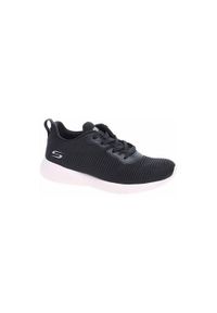 skechers - Buty do chodzenia damskie Skechers Bobs Squad Tough. Zapięcie: sznurówki. Kolor: czarny. Materiał: materiał, syntetyk, tkanina. Szerokość cholewki: normalna. Sport: turystyka piesza