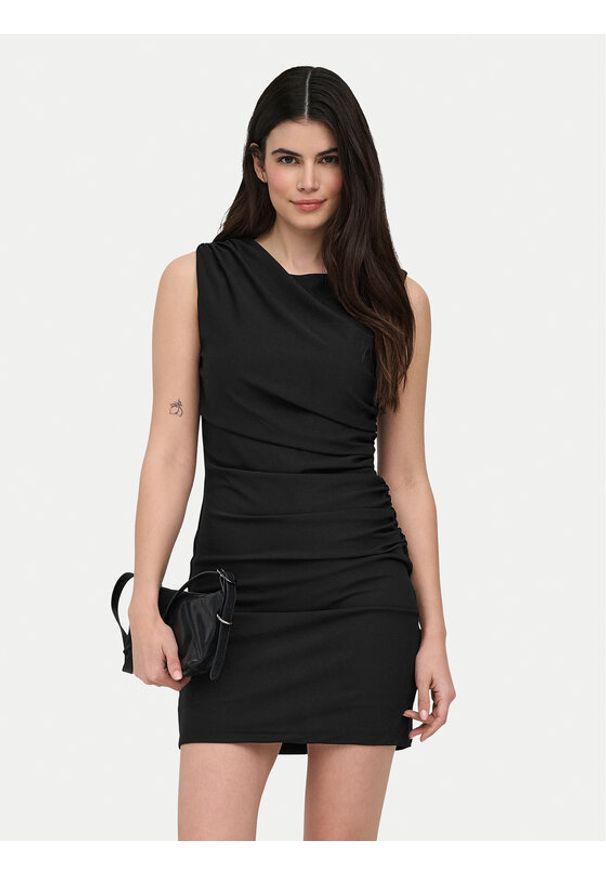 only - ONLY Sukienka codzienna Lamber 15374633 Czarny Regular Fit. Okazja: na co dzień. Kolor: czarny. Materiał: syntetyk. Typ sukienki: proste. Styl: casual