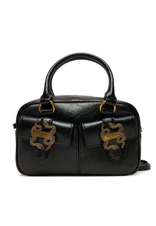 Just Cavalli Torebka 79RA4BX2 ZS969 Czarny. Kolor: czarny. Materiał: skórzane