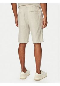 BOSS Szorty materiałowe 50559178 Szary Regular Fit. Kolor: szary. Materiał: len #5