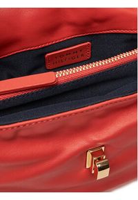 TOMMY HILFIGER - Tommy Hilfiger Torebka Soft Leather Conv Crossover AW0AW17638 Beżowy. Kolor: beżowy. Materiał: skórzane #4