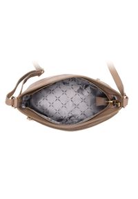 Ochnik - Beżowa skórzana torebka damska. Kolor: beżowy. Materiał: skórzane #6