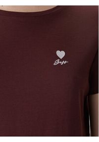 BOSS T-Shirt 50556994 Brązowy Regular Fit. Kolor: brązowy. Materiał: bawełna #4