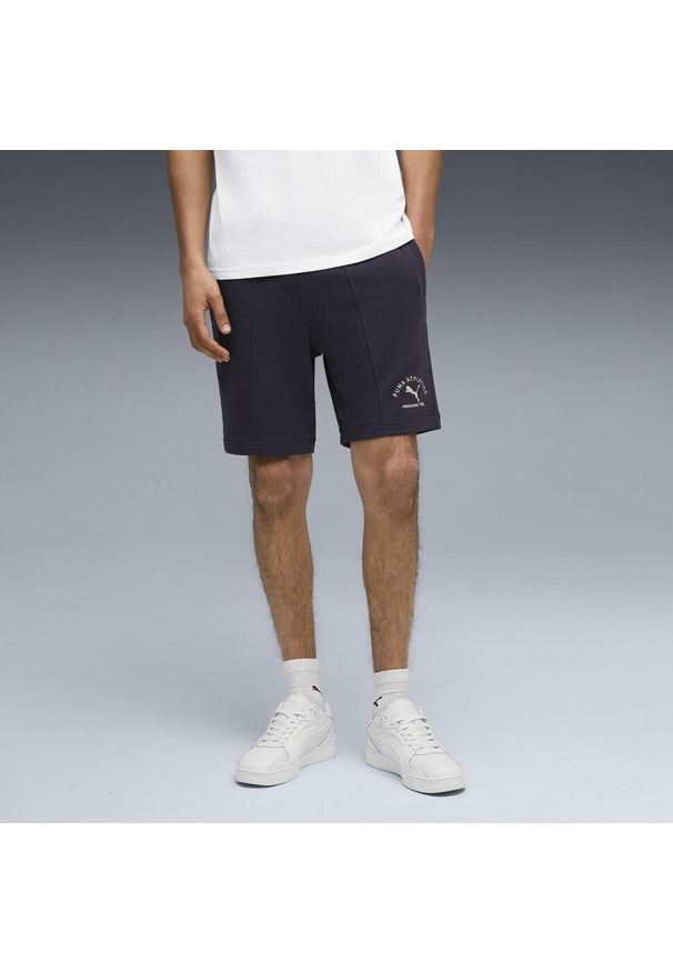Puma - Męskie szorty PUMA Class 8" z zaszewkami PUMA New Navy Blue. Kolor: niebieski. Sport: fitness