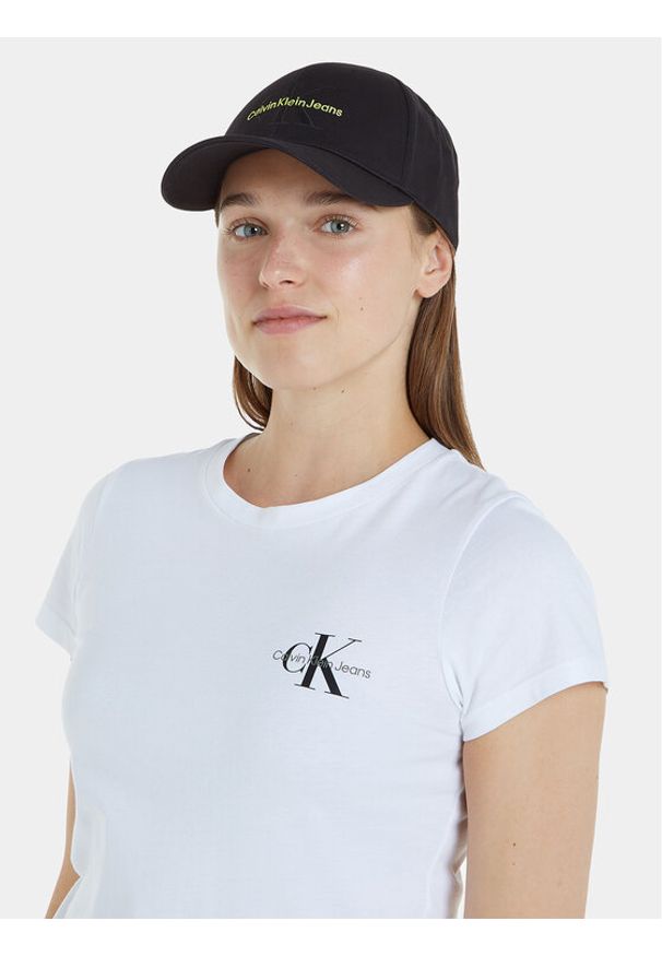 Calvin Klein Jeans Czapka z daszkiem Monogram Cap K60K610280 Czarny. Kolor: czarny. Materiał: materiał