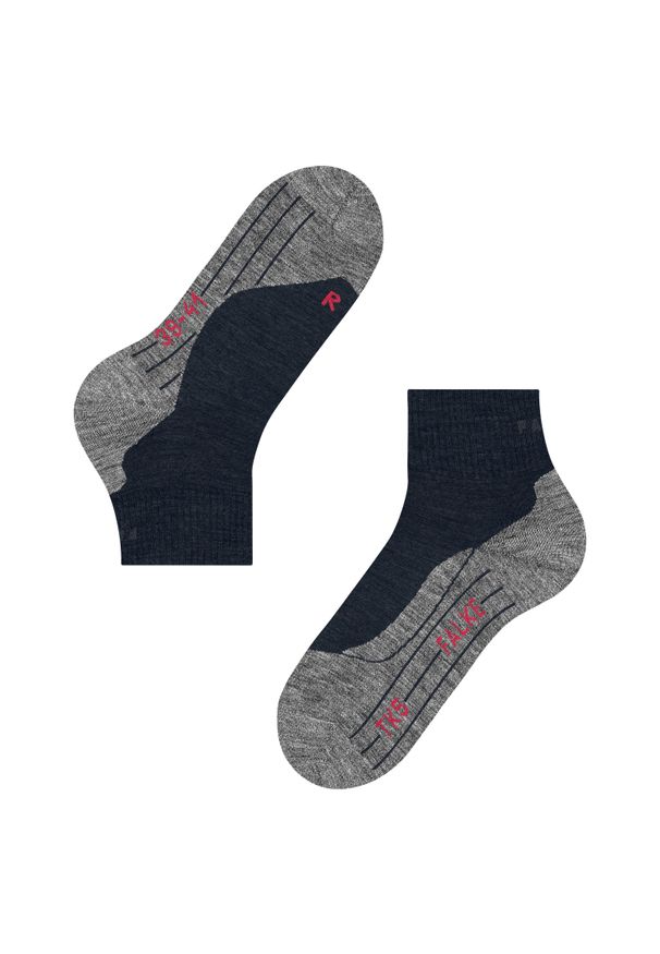 Krótkie skarpetki Falke TK5 Wander. Kolor: niebieski. Materiał: wełna. Sport: outdoor