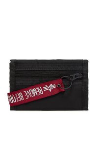 Alpha Industries Portfel męski Crew Wallet II 146940 03 Czarny. Kolor: czarny. Materiał: materiał #2