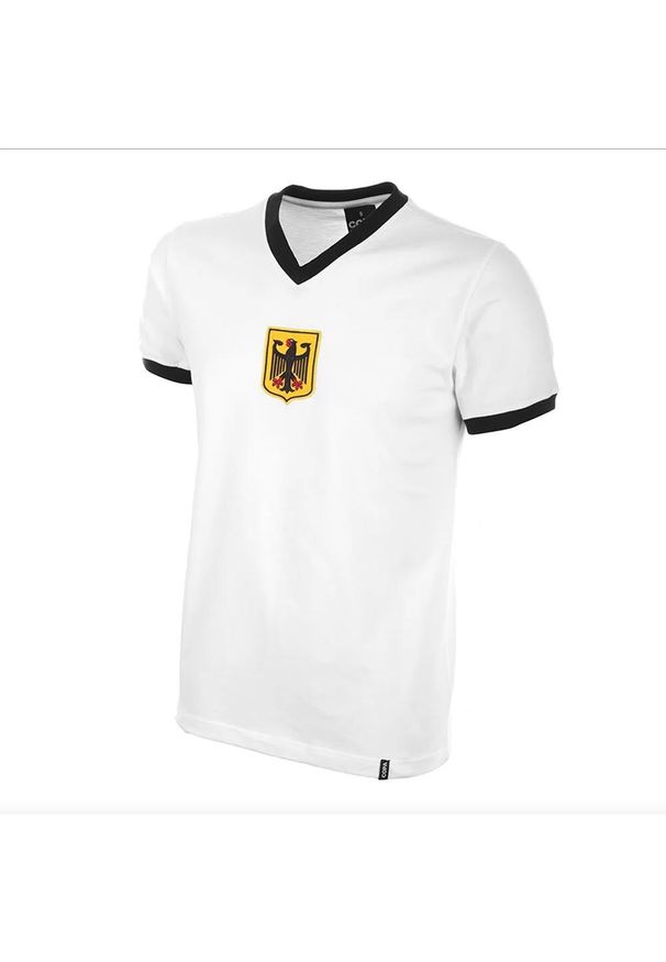 COPA FOOTBALL - Koszulka retro piłkarska dla dorosłych - Niemcy Lata 70 - Biała. Kolor: biały. Sezon: lato. Sport: piłka nożna
