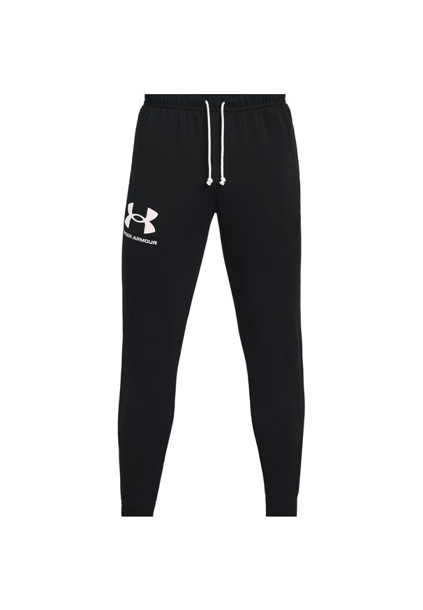 Spodnie sportowe męskie Under Armour Ua Rival Terry Jogger 001. Kolor: czarny. Materiał: dresówka