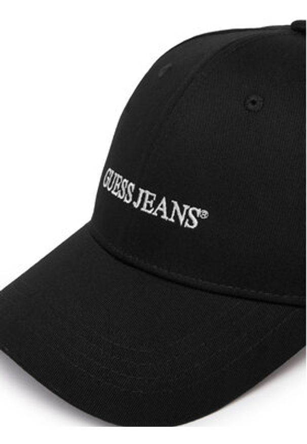 Guess Jeans Czapka z daszkiem M4BZ26 WF8V1 Czarny. Kolor: czarny. Materiał: materiał