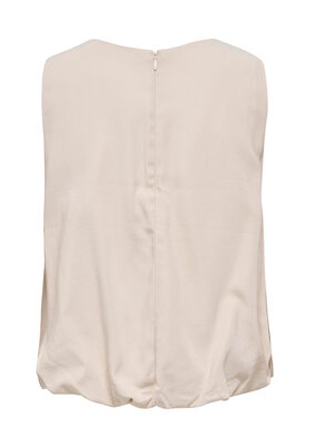only - ONLY Top Aris 15364287 Beżowy Loose Fit. Kolor: beżowy. Materiał: wiskoza