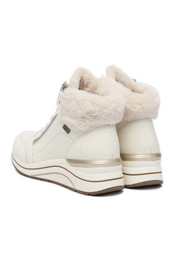 Remonte Trzewiki CEO-D0T77-80 Écru. Materiał: skóra