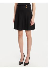 Guess Spódnica mini W5YD65 Z0130 Czarny Regular Fit. Kolor: czarny. Materiał: wiskoza
