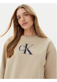 Calvin Klein Jeans Bluza LV047B234G Beżowy Relaxed Fit. Kolor: beżowy. Materiał: bawełna #4