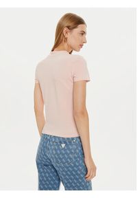 Guess T-Shirt W4BI26 J1314 Różowy Slim Fit. Kolor: różowy. Materiał: bawełna #5