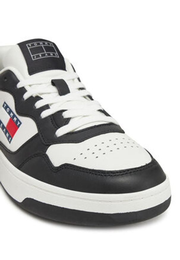 Tommy Jeans Sneakersy (New) Tjm Cupsole Leather Ess EM0EM01443 Biały. Kolor: biały. Materiał: skóra