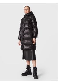 Red Valentino Płaszcz zimowy 1R0CP00I6MD Czarny Regular Fit. Kolor: czarny. Materiał: syntetyk. Sezon: zima
