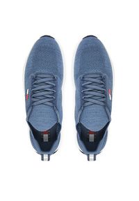 Tommy Jeans Sneakersy Tjm Runner Knitted EM0EM01580 Niebieski. Kolor: niebieski. Materiał: materiał #3