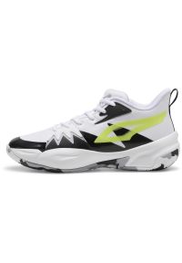 Buty Puma Genetics Puma White Electric Lime. Kolor: biały. Materiał: materiał. Sport: turystyka piesza #1