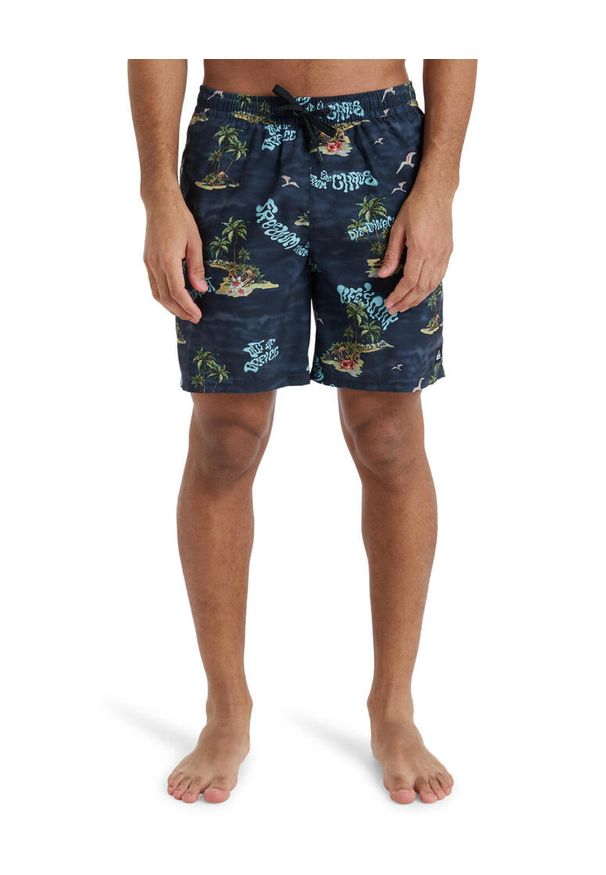 Quiksilver - Szorty kąpielowe dla Mężczyzn EVERYDAY STRAIGHT VOLLEY 17" Czarny. Kolor: niebieski. Materiał: poliester, materiał. Styl: sportowy