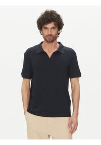 Marciano Guess Polo 5GHP03 6326A Granatowy Regular Fit. Typ kołnierza: polo. Kolor: niebieski. Materiał: syntetyk
