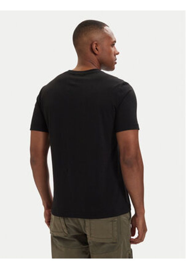 Aeronautica Militare T-Shirt 261TS1942UJ00538 Czarny Regular Fit. Kolor: czarny. Materiał: bawełna