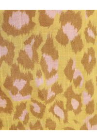 ZIMMERMANN - Rozkloszowana spódnica w cętki Carnaby. Kolor: żółty. Materiał: bawełna. Wzór: aplikacja, motyw zwierzęcy #3