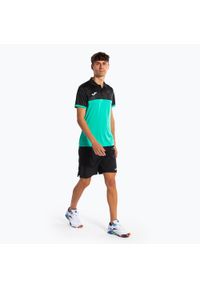 Koszulka polo tenisowa męska Joma Montreal. Typ kołnierza: polo. Kolor: zielony. Sport: tenis