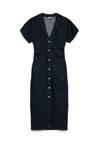 Vero Moda Sukienka jeansowa Sanni 10345708 Granatowy Slim Fit. Kolor: niebieski. Materiał: bawełna #5