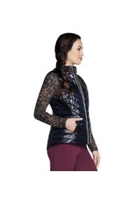 skechers - Kamizelka turystyczna damska GO Shield Shine Vest. Kolor: czarny. Materiał: poliester