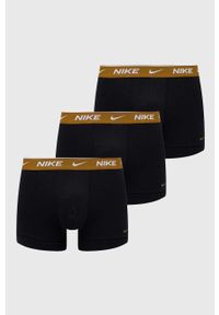 Nike bokserki 3-pack męskie kolor żółty. Kolor: żółty. Materiał: tkanina, skóra, włókno #1