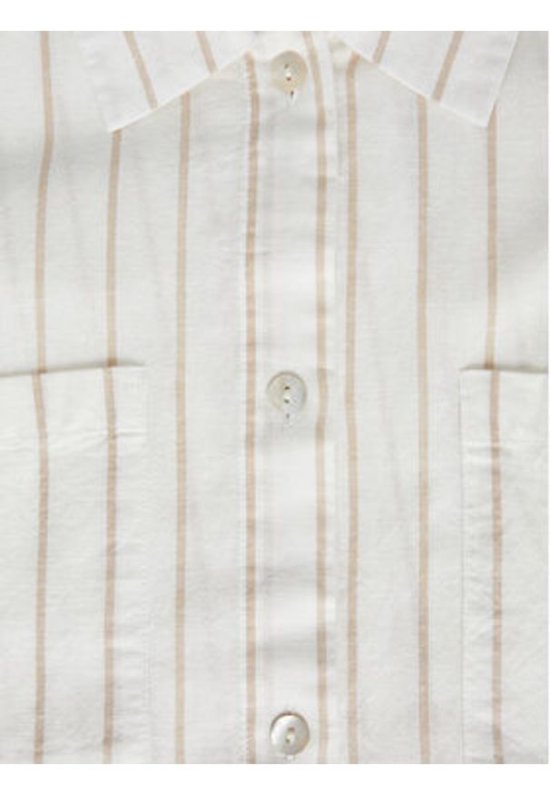 JJXX Sukienka koszulowa Sana 12249747 Biały Relaxed Fit. Kolor: biały. Materiał: bawełna. Typ sukienki: koszulowe