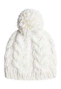 Roxy - Czapka zimowa dla Kobiety WINTER Biały. Kolor: biały. Materiał: akryl, materiał. Wzór: ze splotem. Sezon: zima