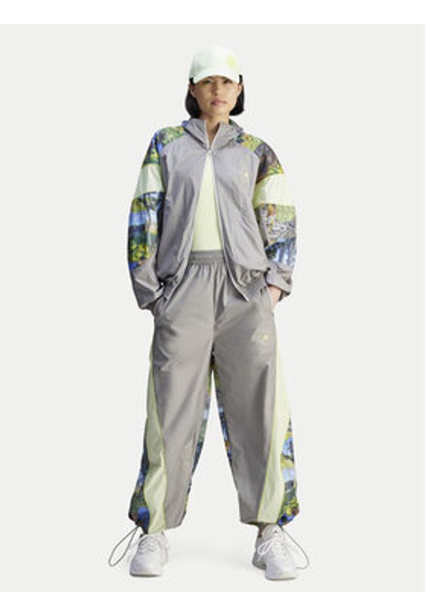 Adidas by Stella McCartney - adidas by Stella McCartney Bluza Earth Collage JG5793 Szary Loose Fit. Kolor: szary. Materiał: syntetyk