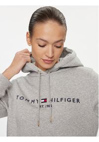 TOMMY HILFIGER - Tommy Hilfiger Bluza Heritage WW0WW31998 Szary Regular Fit. Kolor: szary. Materiał: syntetyk #4