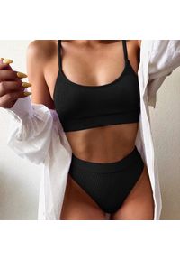 Intica - Strój kąpielowy dwuczęściowy sportowy na plażę i basen Miryam. Kolor: niebieski. Materiał: materiał #7