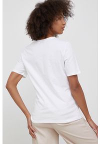 TOMMY HILFIGER - Tommy Hilfiger T-shirt bawełniany kolor biały. Okazja: na co dzień. Kolor: biały. Materiał: bawełna. Wzór: nadruk. Styl: casual #5