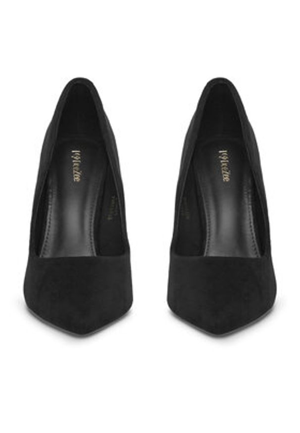 DeeZee Szpilki DZ0031 Czarny. Kolor: czarny. Materiał: materiał. Obcas: na szpilce