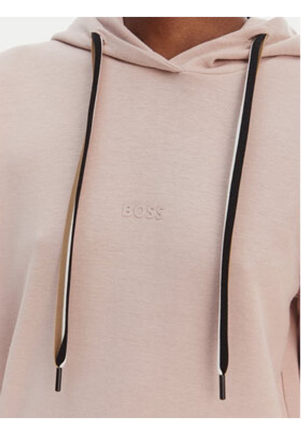 BOSS Bluza CP Stripe 50524760 Beżowy Regular Fit. Kolor: beżowy. Materiał: bawełna