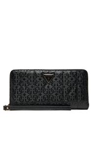 Guess Duży Portfel Damski Aldina Slg SWGG96 63146 Czarny. Kolor: czarny. Materiał: skóra